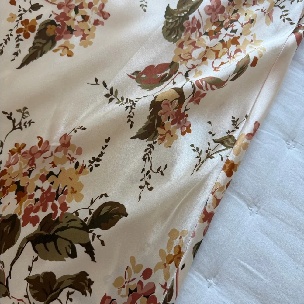 Reformation Medium Aden Floral Silk Midi Dress - Picture 10 of 14